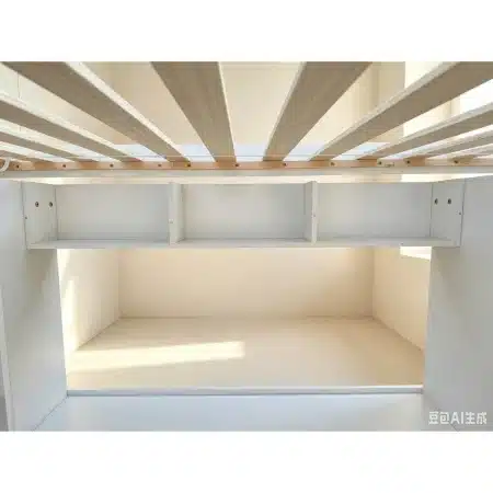 מיטת גלריה לילדים ונוער עם שולחן עבודה, מדפי אחסון ומזרן דגם ACADEMY מבית BRADEX מיטת גלריה לילדים ונוער עם שולחן עבודה, מדפי אחסון ומזרן דגם ACADEMY מבית BRADEX