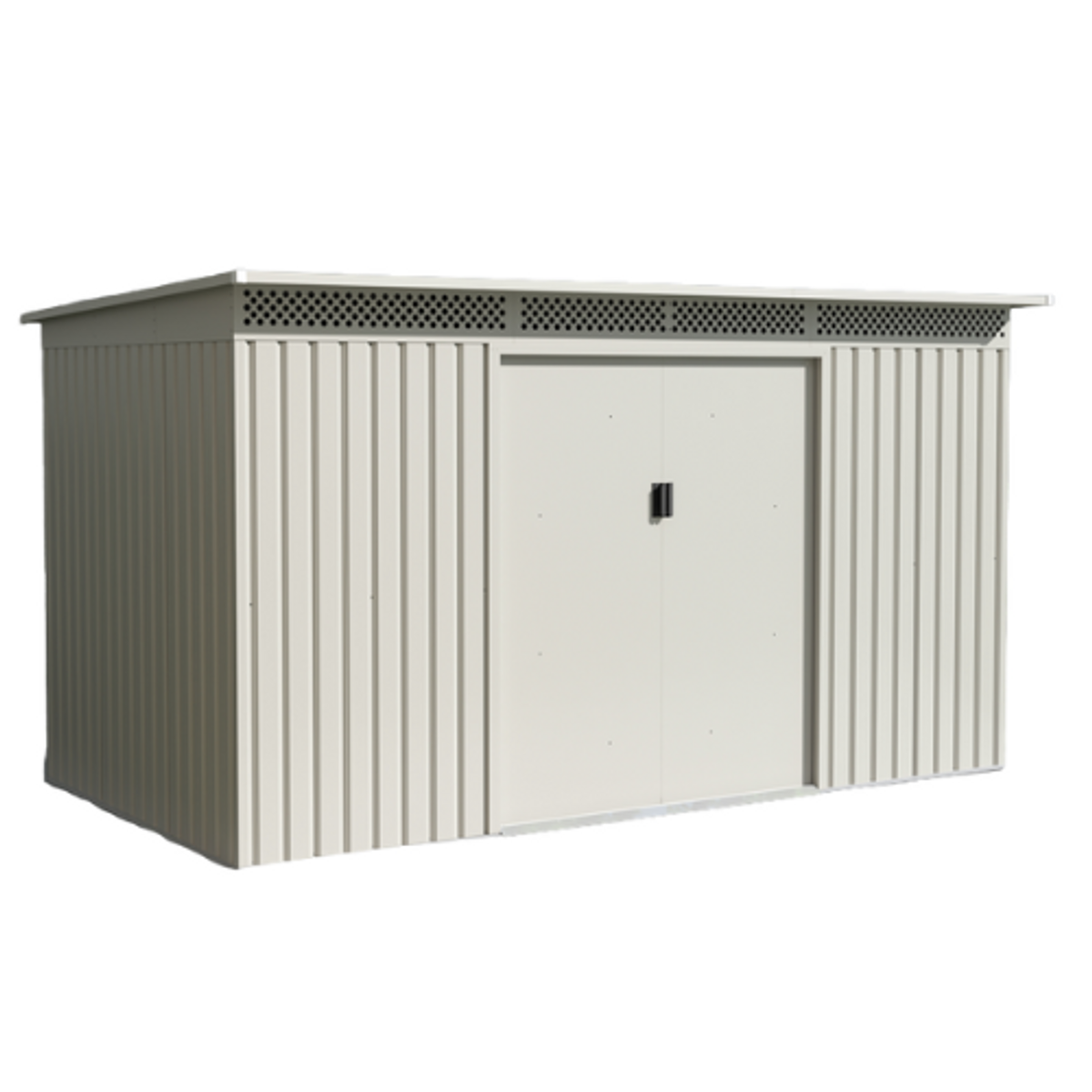 מחסן מתכת 3.43X1.42 דגם Bella C שמנת - Garden Top מחסן מתכת 3.43X1.42 דגם Bella C שמנת - Garden Top
