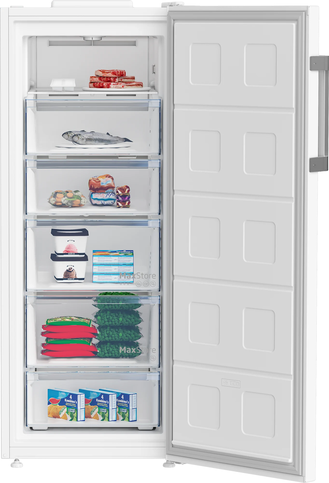 מקפיא 6 תאים No Frost ‏220 ליטר דגם RFNE278K32WN מבית Beko